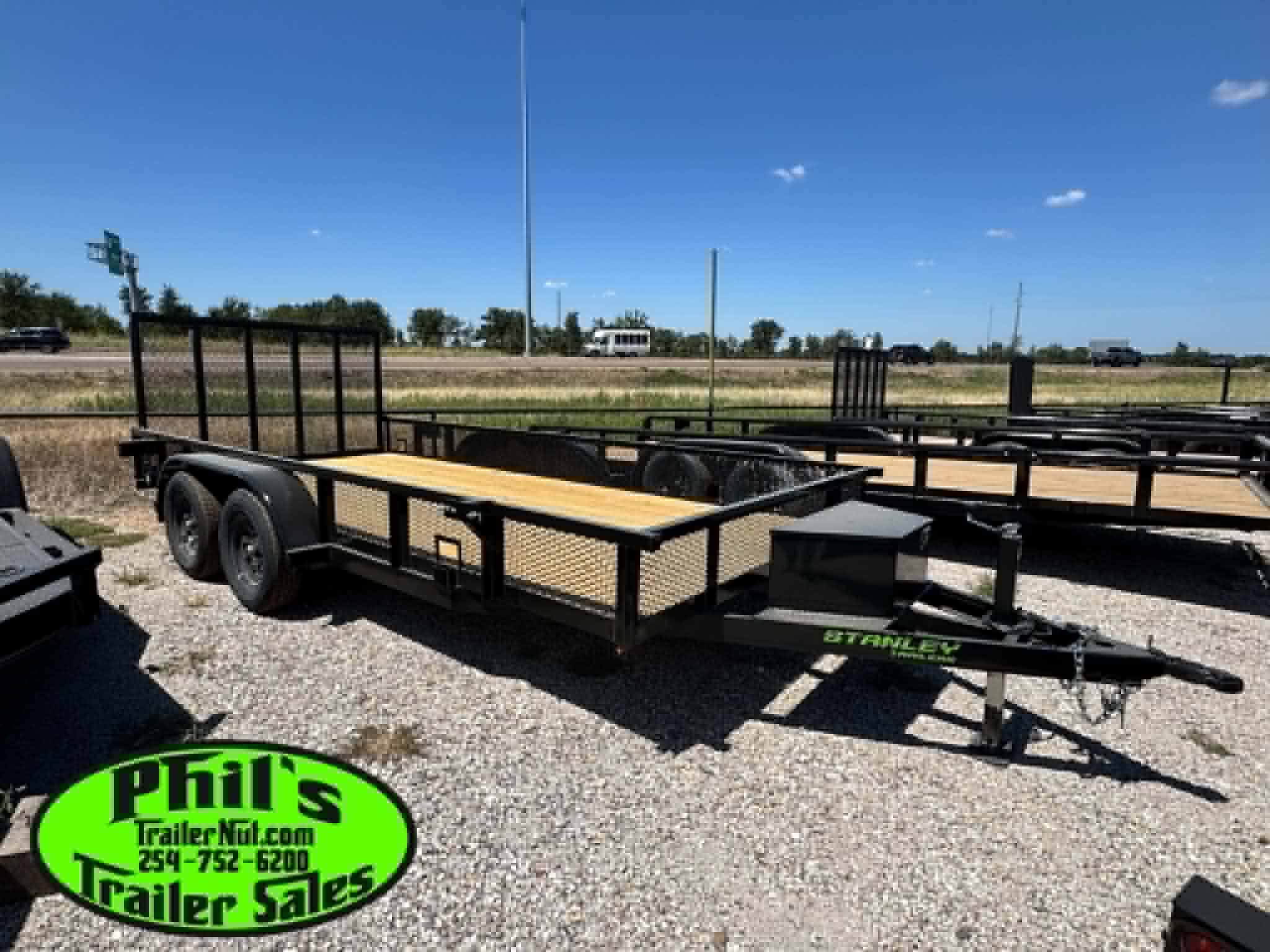 Stanley Trailers 83X16 EXPANDED METAL SIDES Utility Trailer REAR GATE