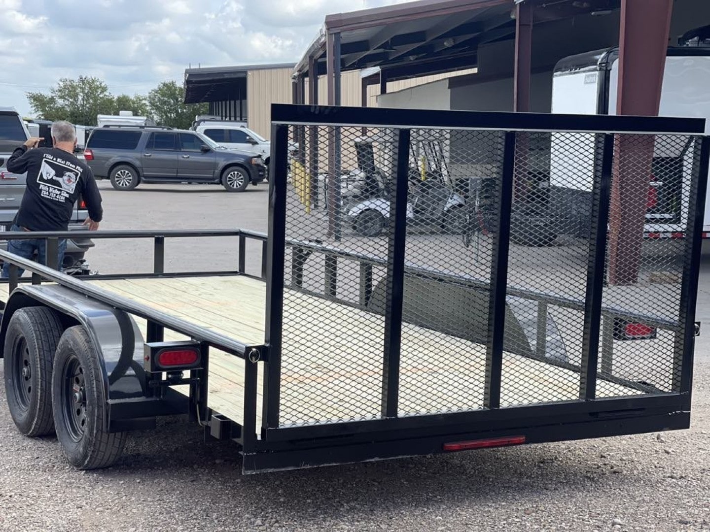 Stanley Trailers UTILITY TRAILER 83X12 PIPE TOP WITH REAR GATE BRAKES Utility Trailer