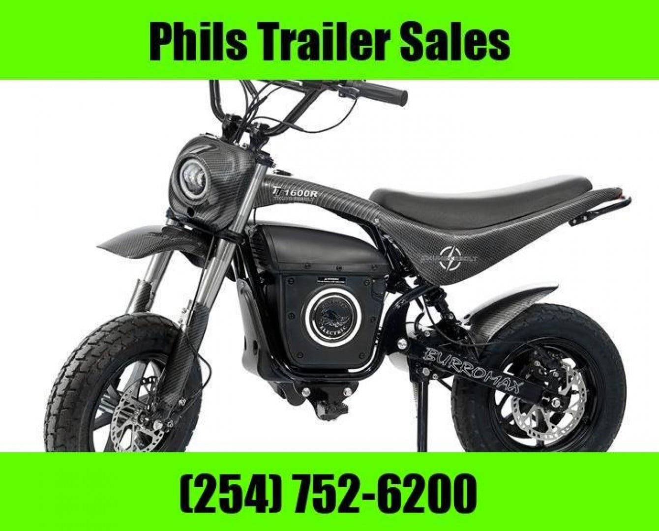 BURROMAX TT1600R ELECTRIC MINI PIT BIKE Car / Racing Trailer
