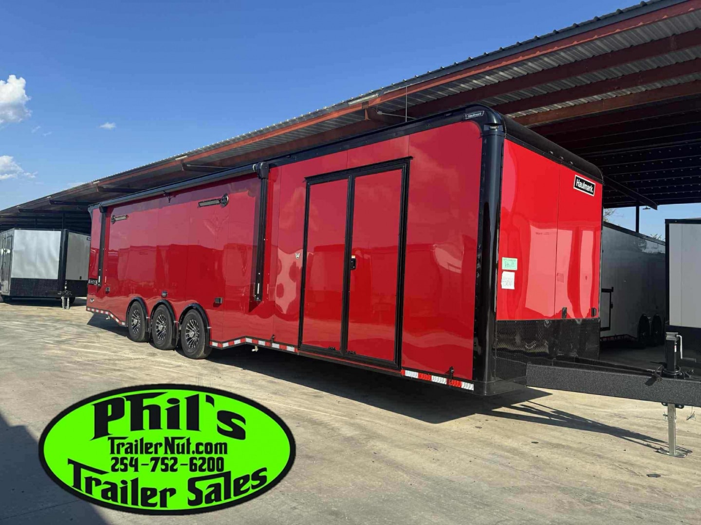 Haulmark NEW 85X34 EDGE ENCLOSED RACE TRAILER ELECTRIC AWNING CAR RACE TRAILER CAR HAULER CARGO TRAILER Car / Racing Trailer