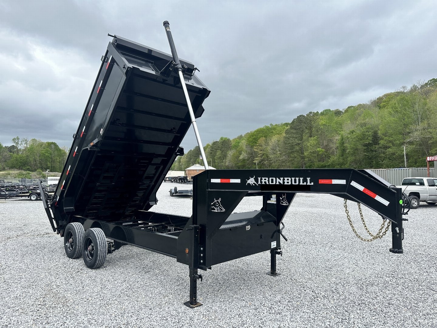 Iron Bull Dump Trailer 83X16 10K AXLES DUMP TELESCOPIC LIFT GOOSENECK