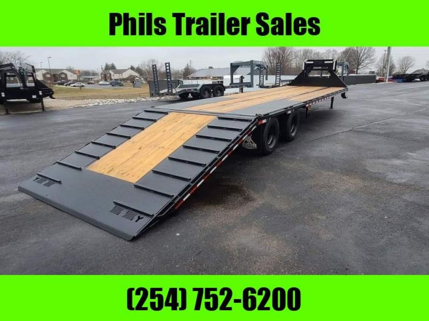 Iron Bull 36′ TANDEM DUAL TRAILER 9′  HYDRALIC DOVE Equipment Trailer GOOSENECK