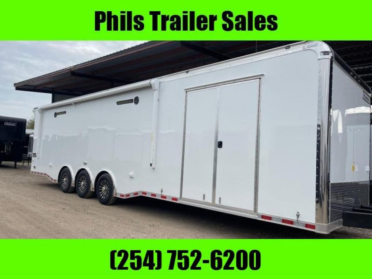 Haulmark NEW 85X34 EDGE ENCLOSED CAR RACE TRAILER ELECTRIC AWNINGS AIRLINES TRAILER CARGO TRAILERS CAR HAULER Car / Racing Trailer