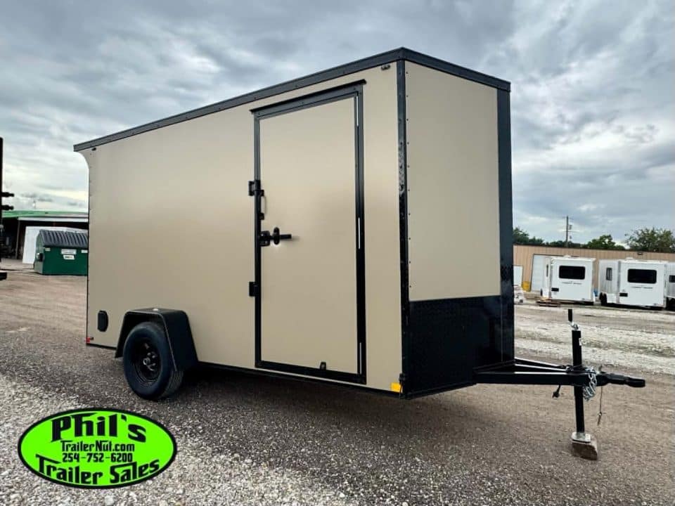 2026 6X12 ENCLOSED TRAILER Cargo / Enclosed Trailer REAR WING & SCREWLESS .080 EXTERIOR!