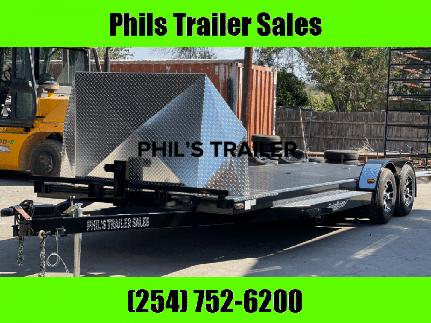 2026 102 Ironworks Trailers – 22′ TILT TRAILER OPEN CAR HAULER WITH ROCK SHIELD & ALUMINUM WHEEL UPGRADE!