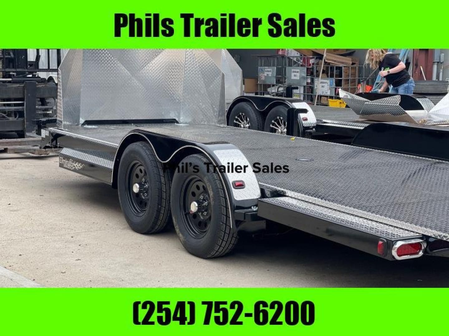 2026 102 Ironworks Trailers 22′ OPEN CAR HAULER TILT TRAILER WITH ROCK SHIELD