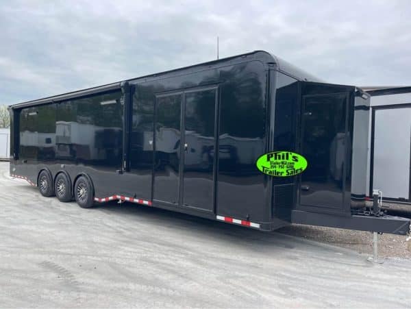 Haulmark 34′ EDGE PRO TONGUE BOX ELECTRIC AWNING AIRLINES Car / Racing Trailer