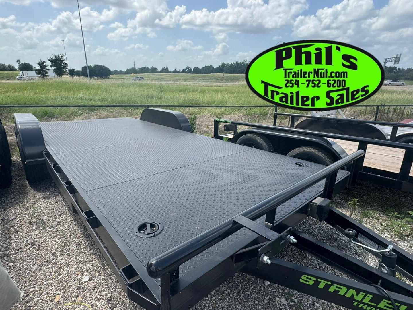 Stanley Trailers NEW 18′ OPEN CAR HAULER TRAILER UTILITY TRAILER STEEL DECK Equipment Trailer