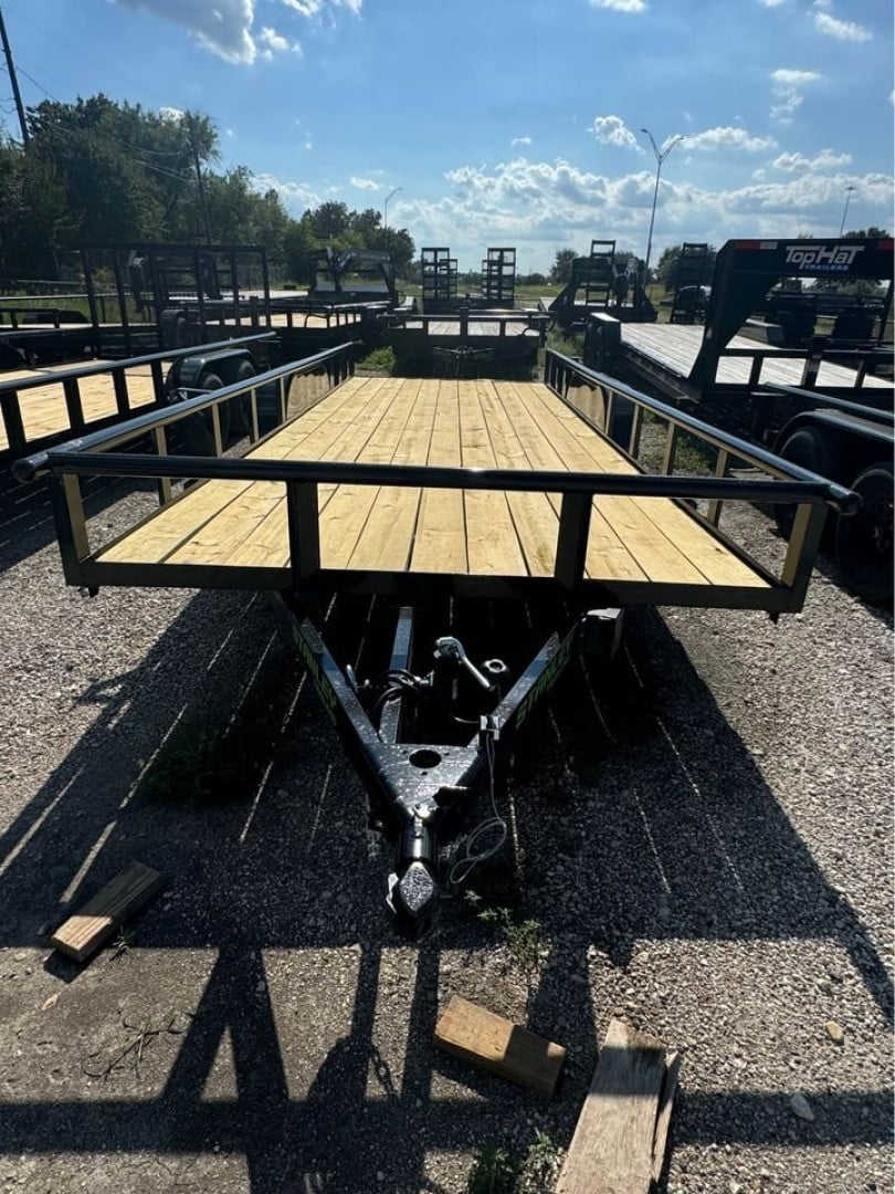 Stanley Trailers 83X14 PIPE TOP OPEN TRAILER Utility Trailer SLIDE IN RAMPS
