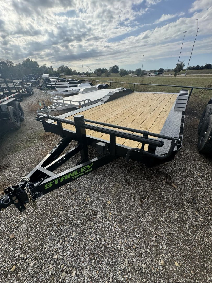 Equipment trailer 102X20 14K GVWR DRIVE OVER EQUIPMENT HAULER SLIDE IN RAMPS