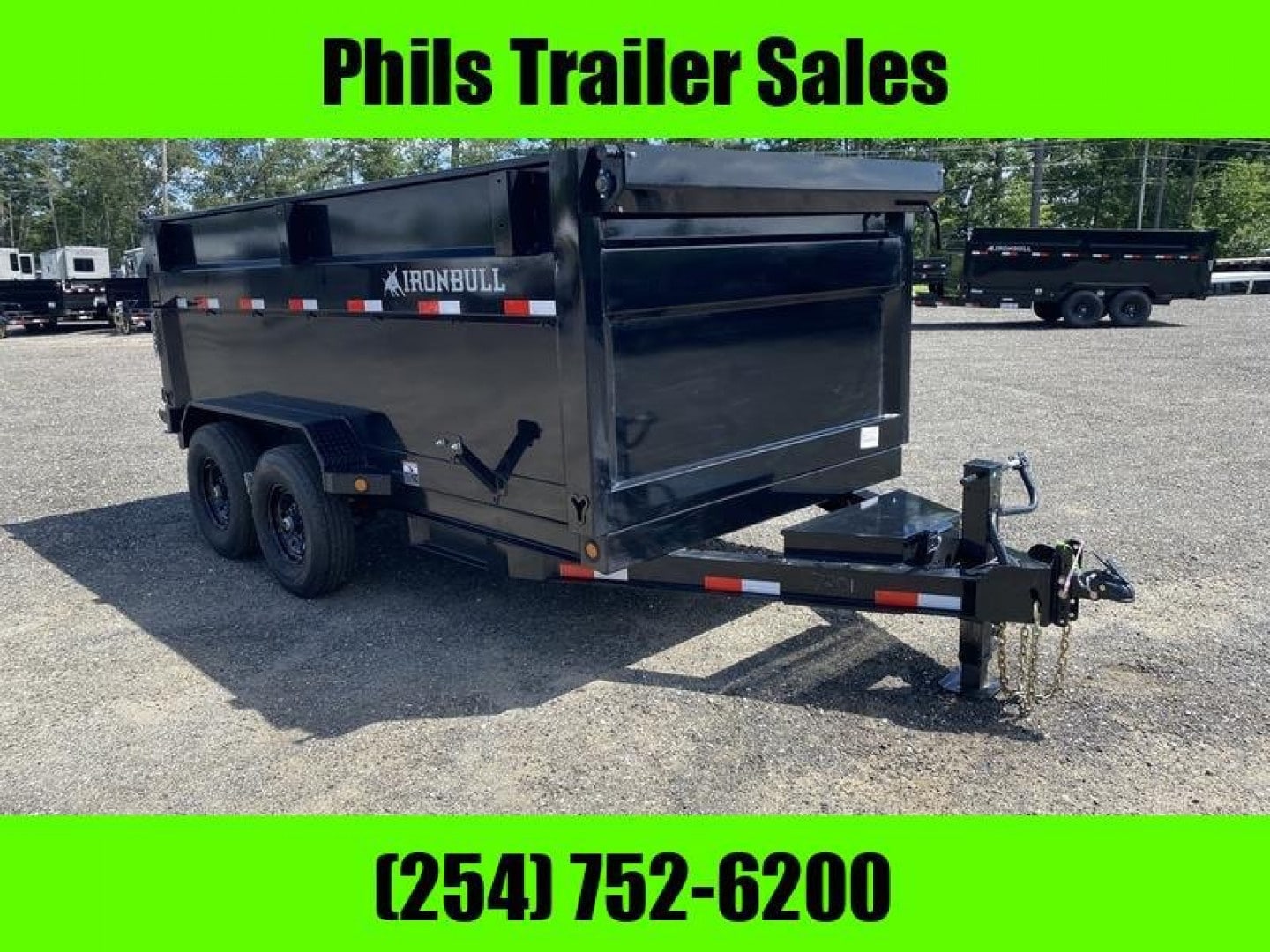 IRON BULL 14′ DUMP TRAILER 3′ SIDE WALLS DUMP TRAILER Dump Trailer SCISSOR LIFT