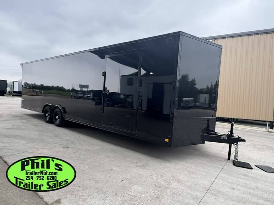 2026 Continental Cargo 8.5X28 CAR HAULER UPGRADED .080 EXTERIOR / REAR WING Cargo / Enclosed Trailer