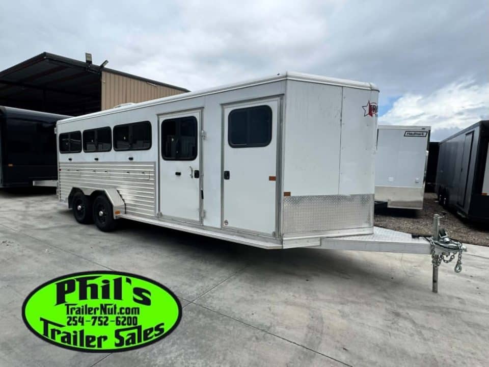 Frontier Trailers 8 PEN LOW PRO LIVE STOCK TRAILER WITH AC Stock / Stock Combo Trailer