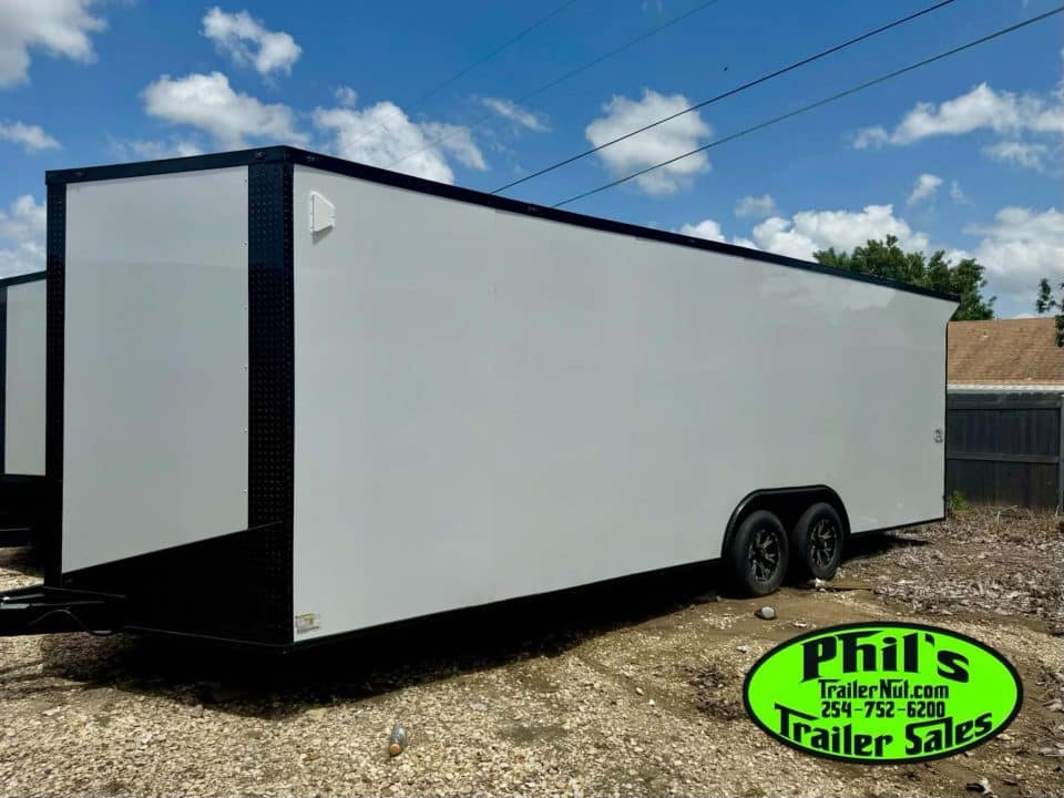8.5X24 BLACKOUT PACKAGE ALUMINUM WHEELS Cargo / Enclosed Trailer