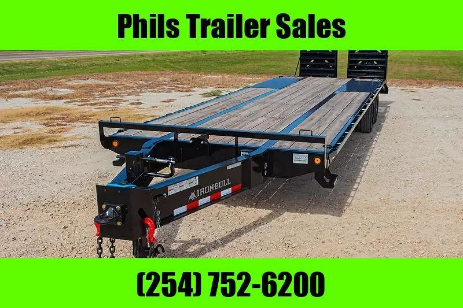 Iron Bull EQUIPMENT TRAILER 102 X 30 24K GVWR  IRONBULL PINTLE HITCH  Equipment Trailer