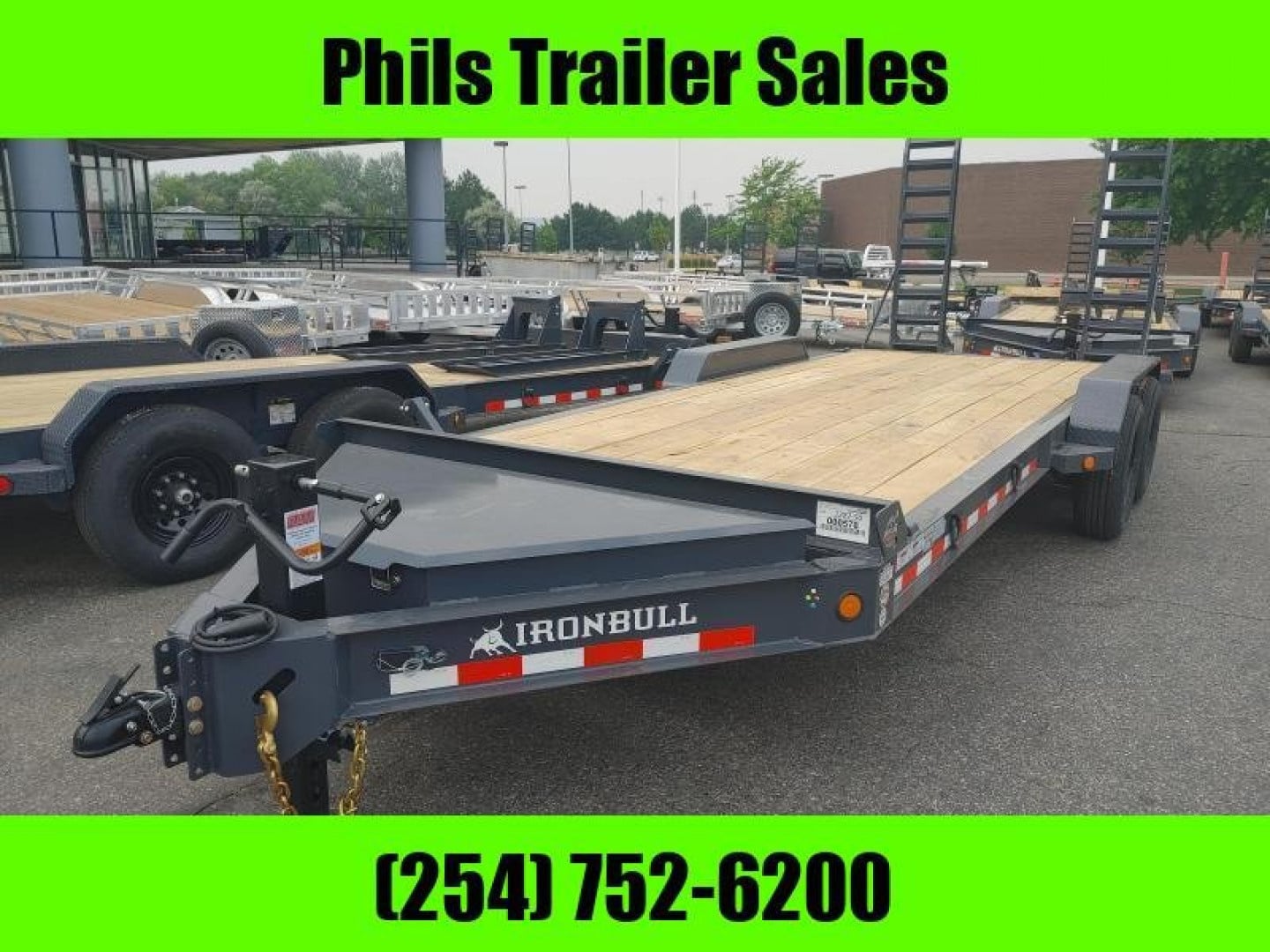 Iron Bull NEW 18′ EQUIPMENT TRAILER OPEN TRAILER UTILITY TRAILER Equipment Trailer ONLY 1 AVAILABLE AT THIS PRICE!