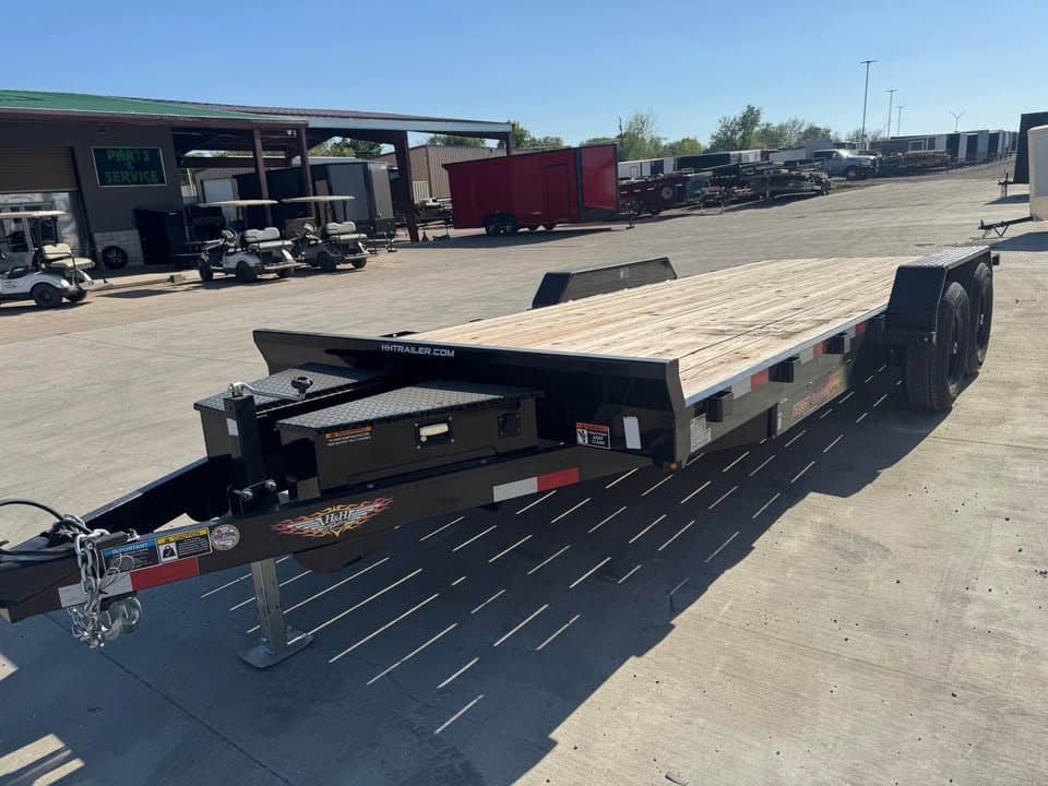 2025 H&H Trailers 82×20 OPEN CAR HAULER POWER TILT Equipment Trailer