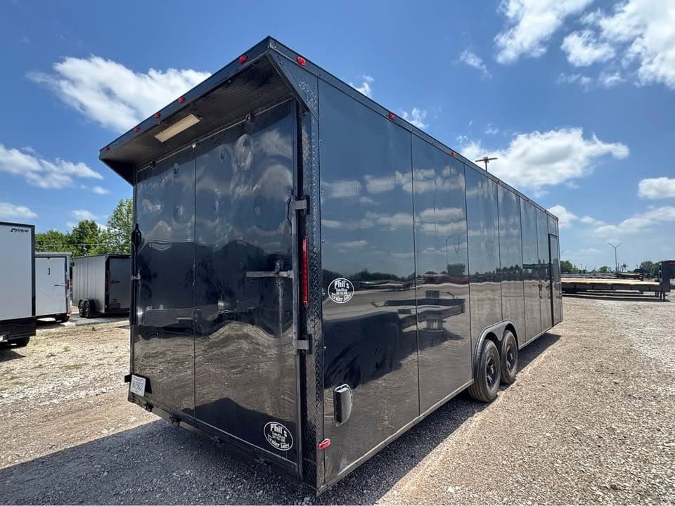 USED 2025 8.5X28 ENCLOSED CAR HAULER WITH ESCAPE DOOR Cargo / Enclosed Trailer