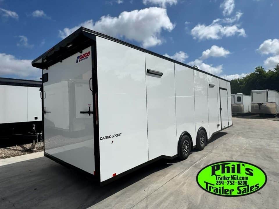 Pace American 8.5X28 Car / Racing Trailer ENCLOSED CAR HAULER UPGRADED .080 EXTERIOR & REAR WING
