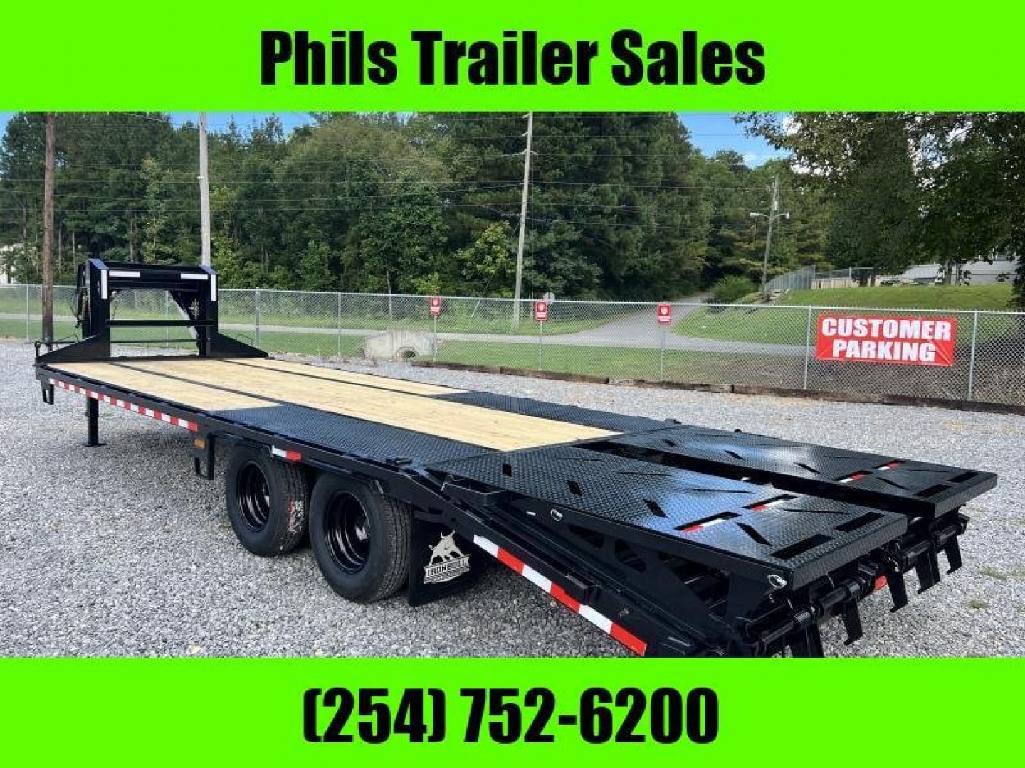 102 X 25 NORSTAR IRON BULL EQUIPMENT TRAILER TANDEM DUAL Deckover TrailER GOOSENECK TRAILER