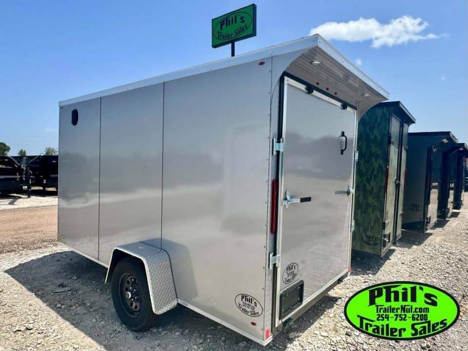 2026 6X12 ENCLOSED TRAILER Cargo / Enclosed Trailer REAR WING & SCREWLESS .080 EXTERIOR!