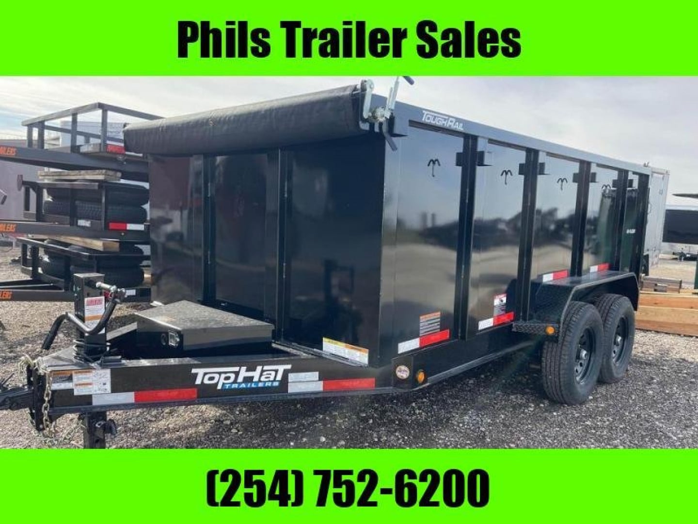 Top Hat Trailers DUMP TRAILER 16 FT 3 FT SIDE WALLS 14 K Dump Trailer