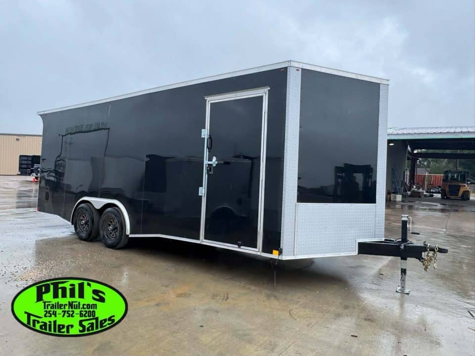 2026 8.5X20 ENCLOSED CAR HAULER Cargo / Enclosed Trailer REAR WING & .080 EXTERIOR!