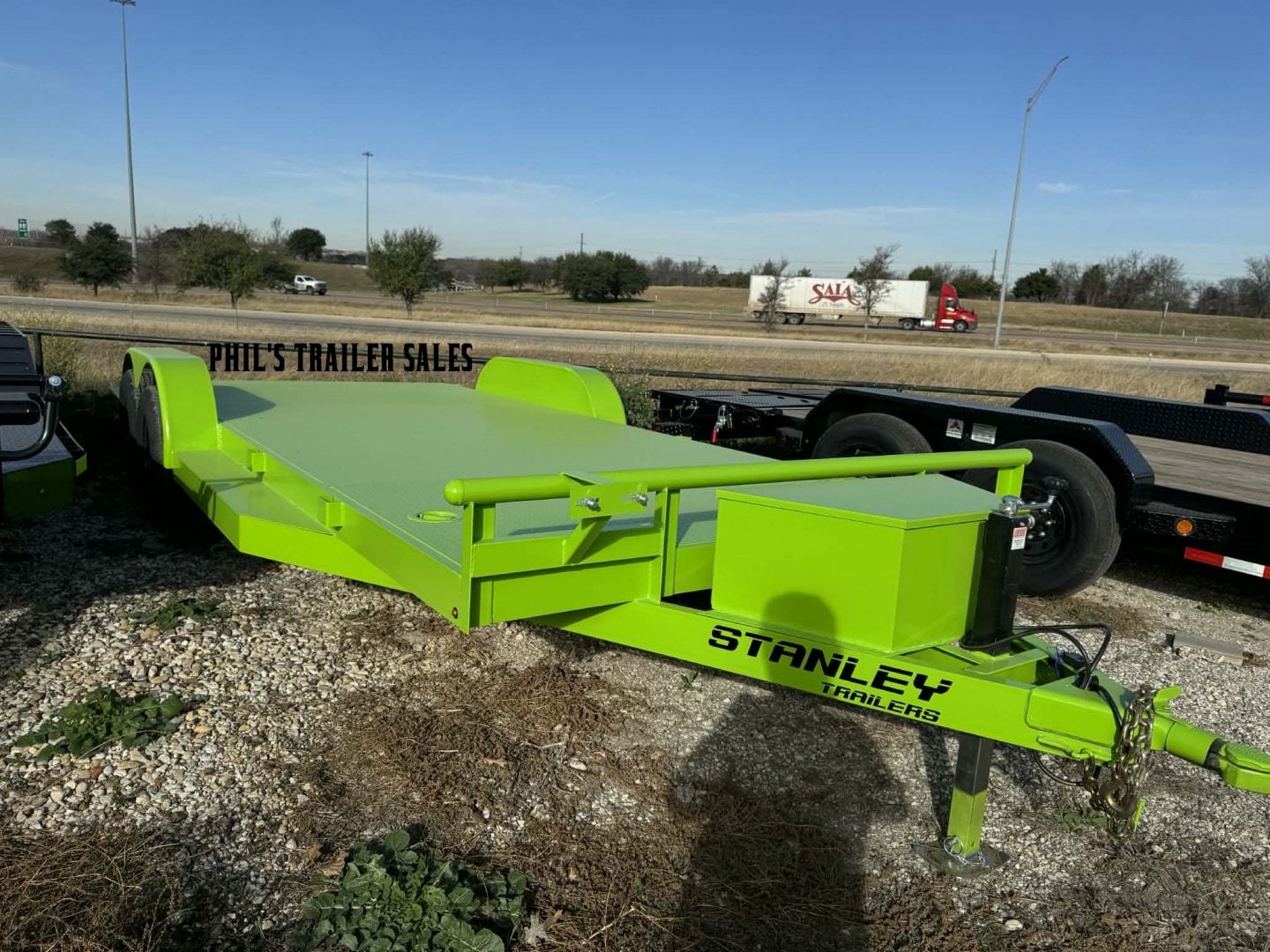 Stanley Trailers 83X24 OPEN CAR HAULER Car Hauler EQUIPMENT TRAILER SPLIT TAIL UPGRADED 6K AXLES