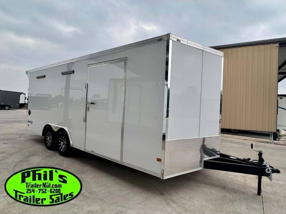 Haulmark HEAT 8.5X20 Car / Racing Trailer ENCLOSED CAR HAULER FINISHED INTERIOR WITH CABINETS!