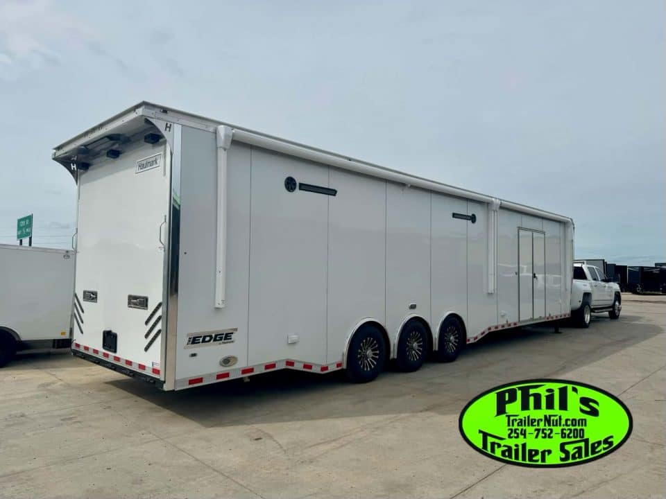 2026 Haulmark 8.5X44 GOOSENECK BATHROOM PACKAGE 2 ELECTRIC AWNINGS & AIRLINES! Car / Racing Trailer