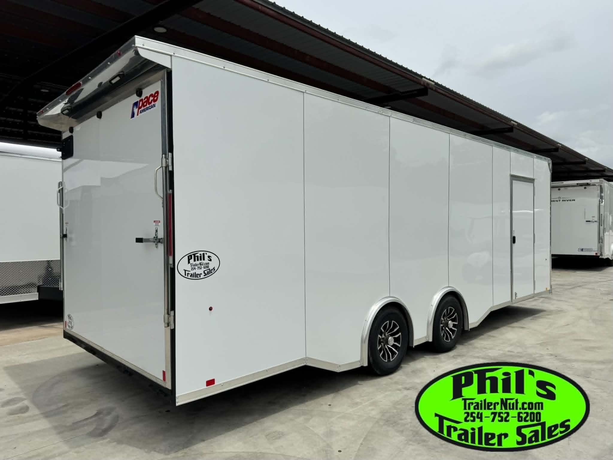 2026 Pace American Trailers 8.5 x 24 ENCLOSED TRAILER CAR HAULER FINISHED INTERIOR RACE TRAILER