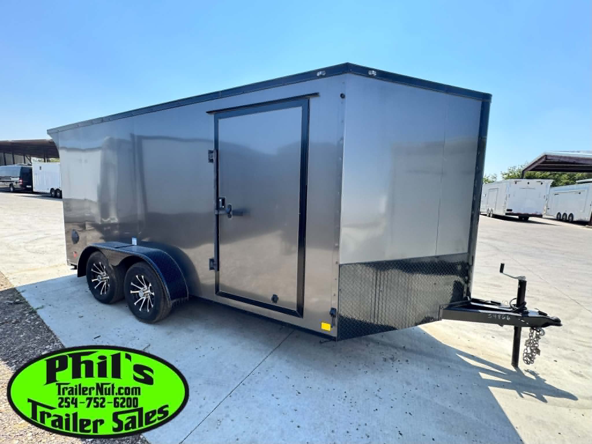 CONTINENTAL CARGO NEW 7X14 V-NOSE MOTORCYCLE TRAILER ENCLOSED TRAILER CARGO TRAILERS