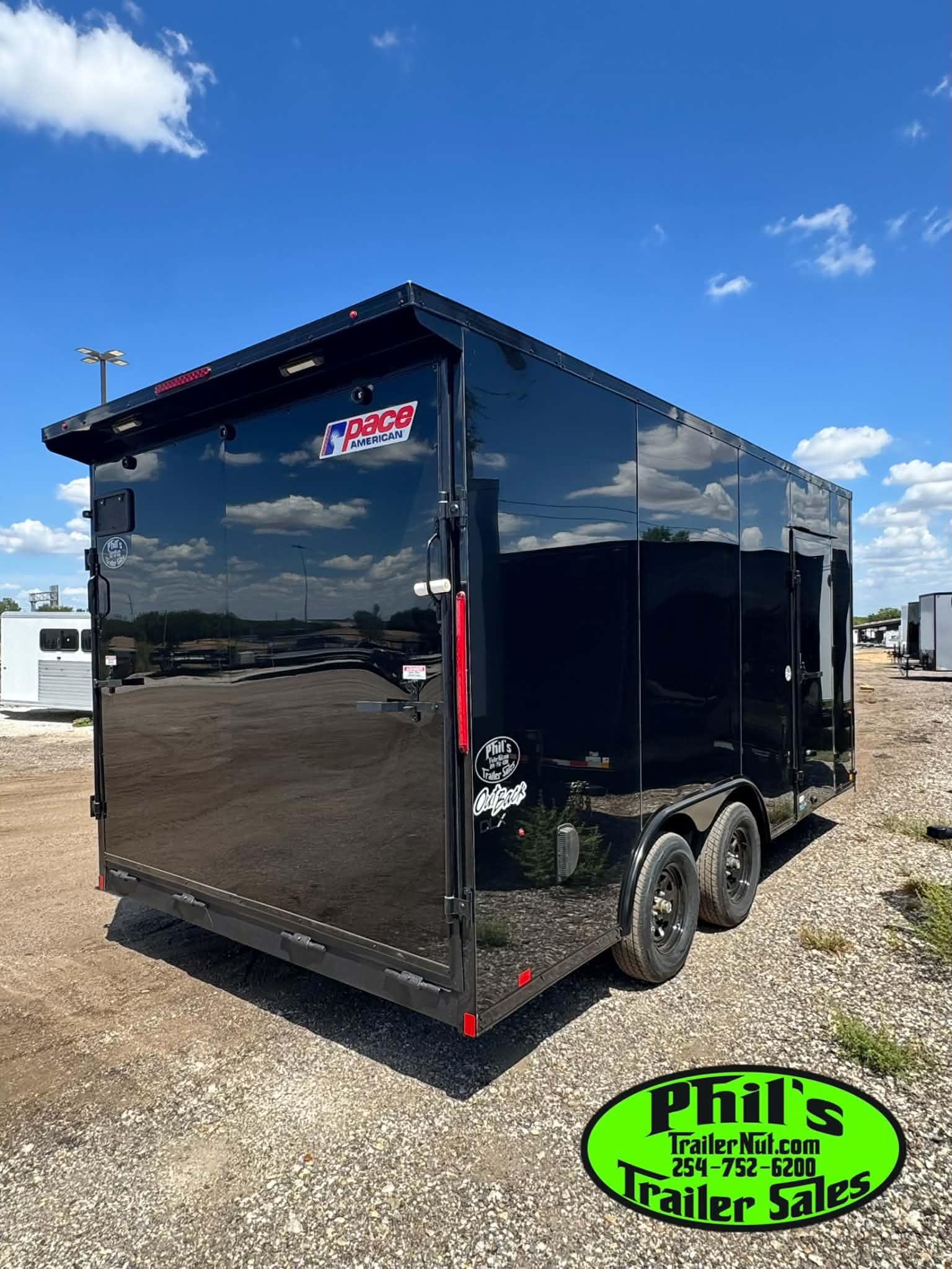 2026 Pace American Trailers Cargo Trailer 8.5X16 ENCLOSED TRAILER SCREWLESS .080 EXTERIOR & REAR WING!!!
