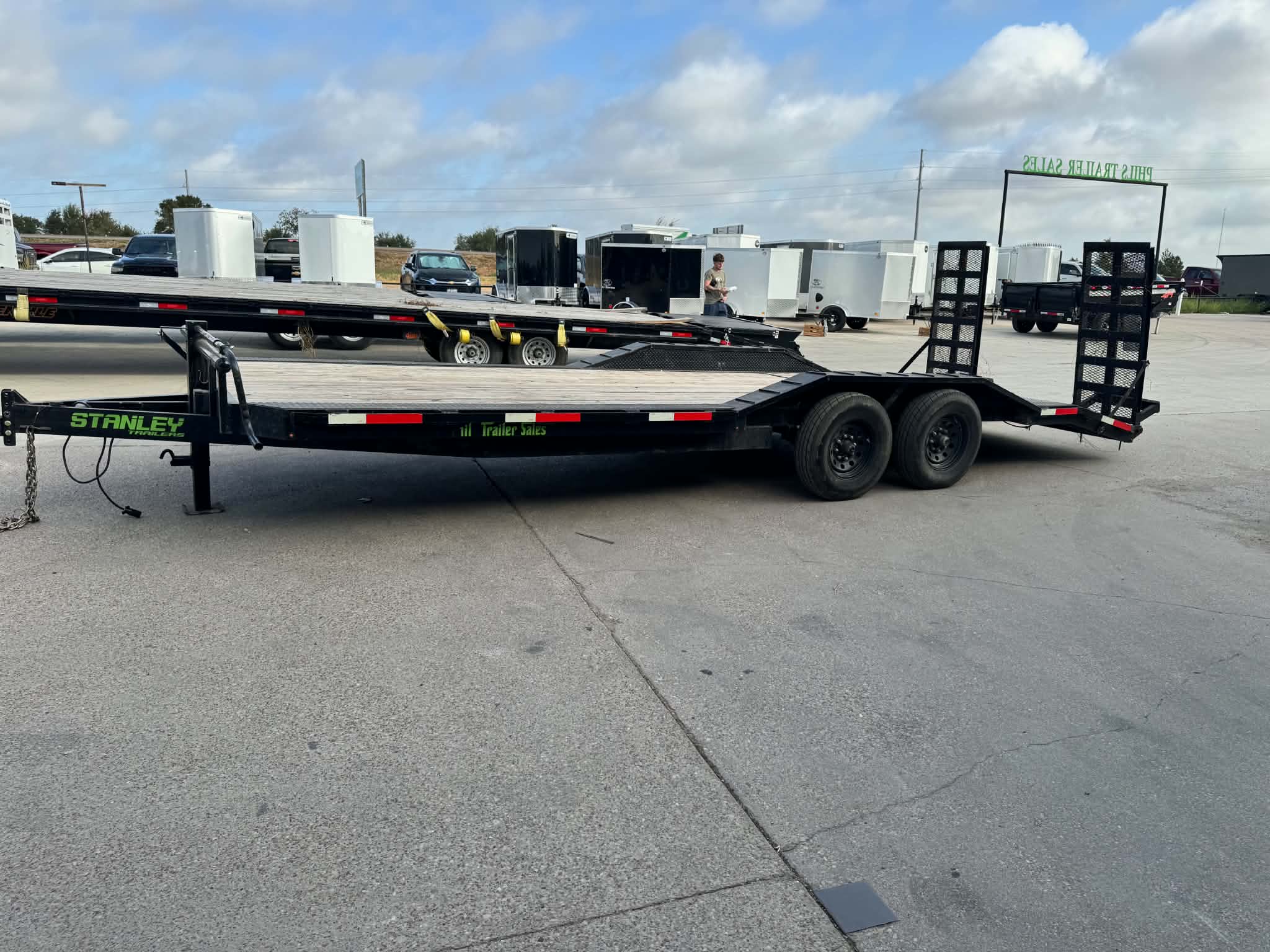 2024 Stanley Trailers 102X24 DRIVE OVER FENDERS EQUIPMENT TRAILER 14K GVWR Equipment / Flatbed, Used & Closeout Models USEDST102X24