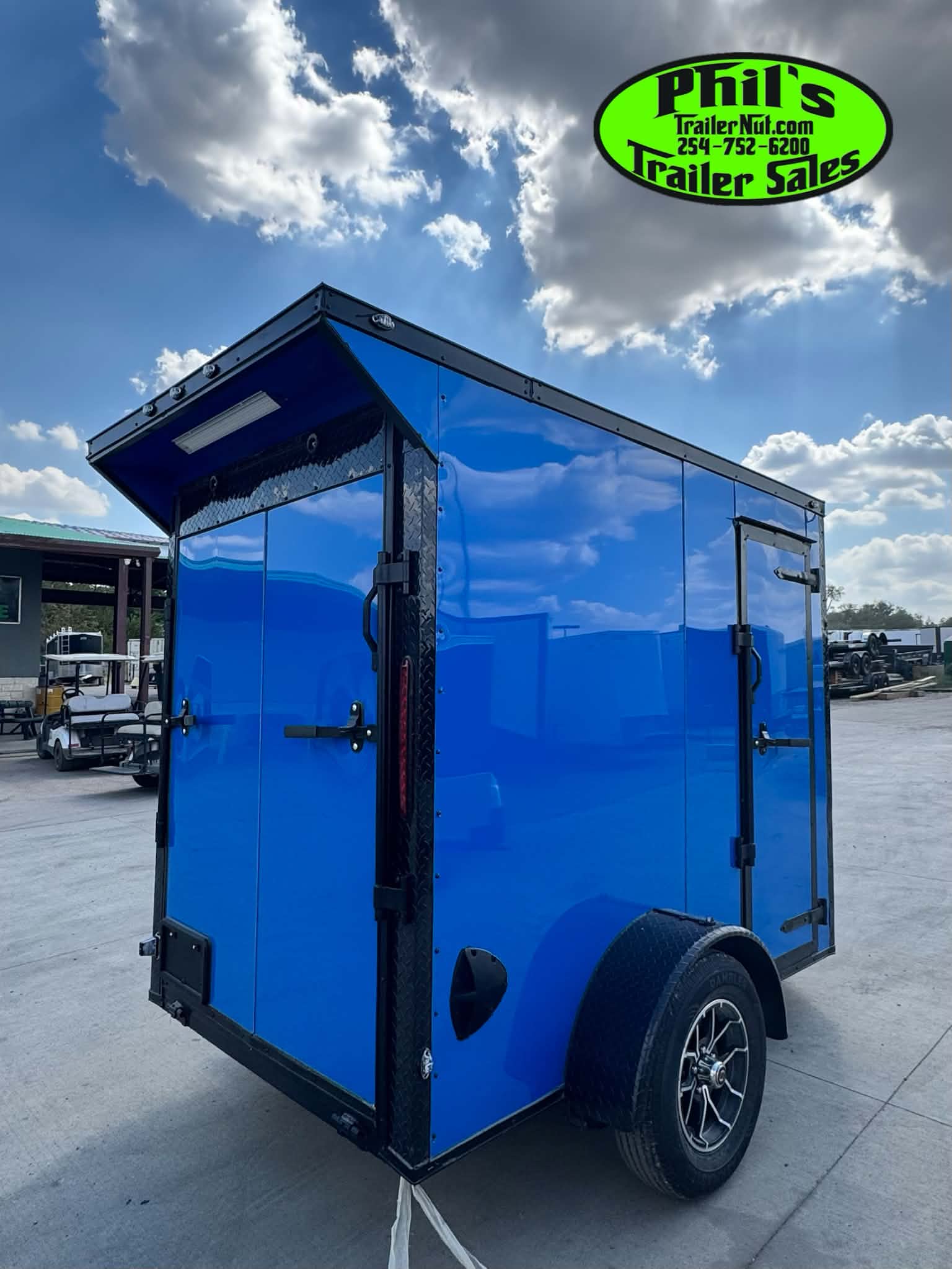 5 x 8 Cargo Trailers ALUMINUM WHEELS & REAR WING!