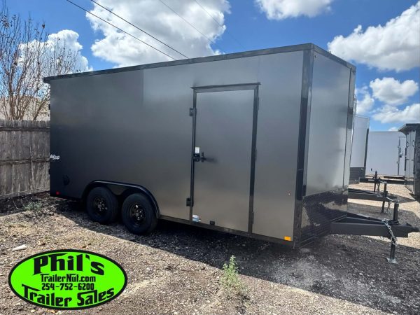 2027 Pace American 8.5X16 CARGO TRAILER SCREWLESS .080 EXTERIOR & REAR WING!